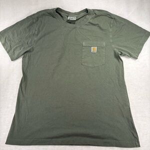 Carhartt Olive Green Short-Sleeve Pocket Tee Large